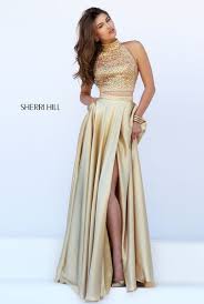 Black And Gold 2 Piece Prom Dress Style 11330 Gold Two Piece Prom Dress Gold Prom Dresses Red Prom Dress