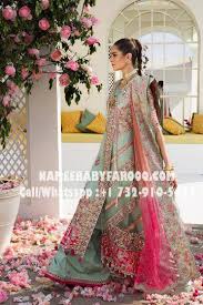 Want to discover art related to aqua_green_dress? Nameerabyfarooq Nikah Dress In Aqua Green Color By Elan Facebook