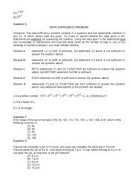 Gmat Sample Question 2020 2021 Student Forum
