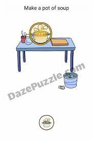 Level 1 gambar bebek disini kamu disuruh untuk menemukan anak bebek. Brain Find Level 38 Make A Pot Of Soup Answer Daze Puzzle