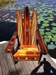 Waterski Adirondack Chair Water Ski Decor Ski Decor Adirondack Chair