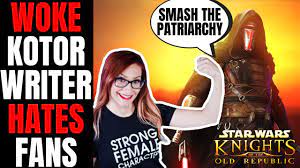 Writer For KOTOR Remake Exposed As Woke Activist Who Hates Star Wars Fans |  RIP Revan - YouTube