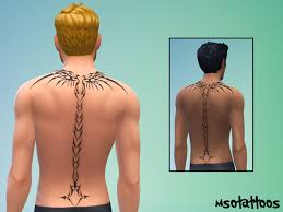 Back of ear tribal tattoos. Luvjake S Tribal Back Tattoo For Males