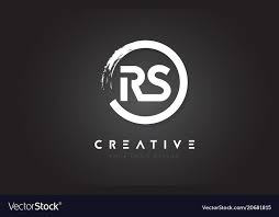 Rs Circular Letter Logo With Circle Brush Design And Black Background Download A Free Preview Or High Quality Adobe Ill Letter Logo Camera Logos Design Logo