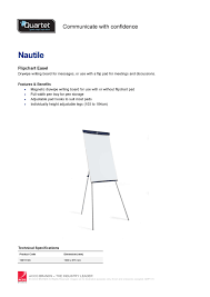 Quartet Nautile Flipchart Easel