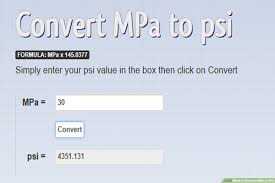 How To Convert Mpa To Psi 6 Steps With Pictures Wikihow