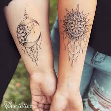 It can be a perfect harmony or total chaos and both the color, as well as the shape, take a great deal in determining its meaning. 63 Most Beautiful Sun And Moon Tattoo Ideas Page 5 Of 6 Stayglam Friend Tattoos Moon Tattoo Friendship Tattoos