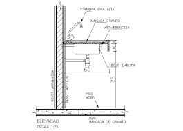 Detalhamento Bancada Cozinha Pesquisa Google Bancada Cozinha Tipos De Bancadas Detalhamento Arquitetura