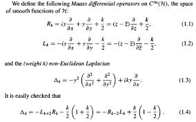 number theory - Definition of the weight $k$ hyperbolic Laplacian -  Mathematics Stack Exchange