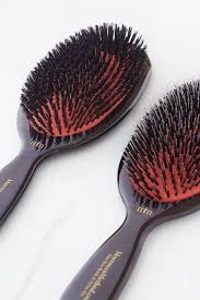 Boar Bristle Brushing Helps To Distribute Your Naturally Fortifying Scalp Oils From The Root Down Boar Bristle Hair Brush Oily Hair Roots Summer Hair Problems