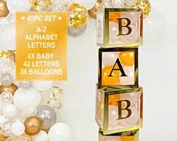 Baby Shower Blocks Etsy