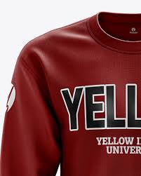 Download Men S Midweight Sweatshirt Mockup Front View In Apparel Mockups On Yellow Images Object Mockups