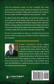 Nov 08, 2021 · so much more is possible for your wealth when new perspectives are brought into view. True Wealth Formula How To Master Money Live Free Build A Legacy Johnson Hans Amazon Com Mx Libros