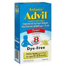 Infants Advil Concentrated Drops Fever White Grape
