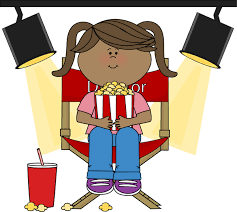 Girl Eating Popcorn In Director S Chair Clip Art Girl Eating Popcorn In Director S Chair Image Directors Chair Clip Art Art Girl