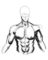 Learn to draw chest and arm body muscles easy here! How To Draw Chest Muscles Guy Drawing Art Drawings