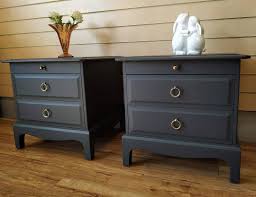 Now In My Etsy Shop Stag Minstrel Pair Vintage Retro Bedside Cabinets Drawers Ash Grey Vintagef Stag Furniture Painted Bedside Tables Upcycled Home Decor