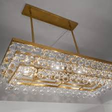 Robert abbey bling chandelier in polished nickel finish s1007. Robert Abbey Bling Rectangle Chandelier Brass Clayton Gray Home