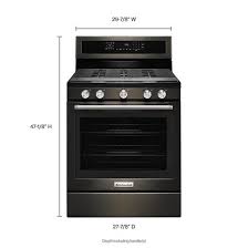 30 inch 5 burner gas convection range