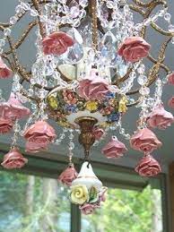 Crystal Gold Leaf Chandelier Ideas On Foter Vintage Chandelier Porcelain Roses Antique Chandelier