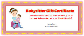 We prefer to call it sanity. Babysitting Voucher Template Microsoft Word Templates