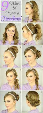 For example, they can hide your forehead wrinkles, while adding your hair extra style. 9 Ways To Wear A Headband Headband Hairstyles Hair Styles Long Hair Styles