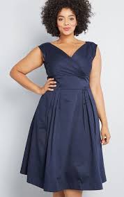Plus Size Navy Blue Cocktail Dress Classic Style Navy Cocktail Dresses Bridesmaid Dresses Plus Size A Line Dress Mod Cloth Dresses
