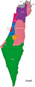 Karte von israel mit der hauptstadt jerusalem (de facto) tel aviv (de jure). Israel Karte Der Regionen Und Provinzen Orangesmile Com