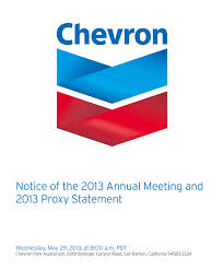 A $0.25 investment every time. Chevron Corporation Def 14a
