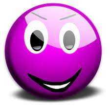 Illustration Of A Purple Smiley Face With A Transparent Background Love Smiley Smiley Purple Love