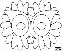 Ausmalbilder Eine Blumen Maske Karneval Zum Ausdrucken