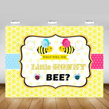 People are dying to know. Little Honey Bee Baby Shower Background Newborn Gender Reveal Party Banner Photography Backdrop What Will The Little Honey Bee Background Aliexpress