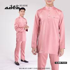 Untuk inspirasi padu padan fashion peach, kami sudah sediakan untuk kamu. Free Butang Baju Melayu Slimfit Salmon Peach Adeb Satin Crepe Shopee Singapore