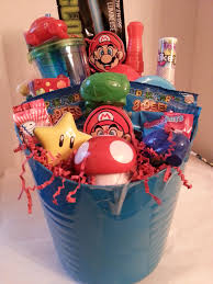 Birthday Gift Baskets For Kids Mario Basket Kids Easter Basket Kids Gift Baskets Easter Gift Baskets