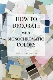 Monochromatic color schemes are easy to create because they use only one color. Achromatic Analogous And Monochromatic Color Schemes For Decorating So Much Better With Age