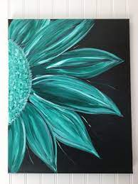 Abstract painting resembling a large pool of blood with drip trails and drops in all directions. Acrylic Flower Painting On Black Background Kartiny Na Chernom Holste Cvetochnye Kartiny Zhivopis Dlya Nachinayushih
