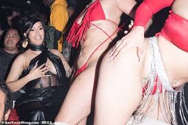 This gallery provided by pantyhoselane.com. Cardi B Flashes The Cash And Cheers On Strippers During Husband Offset S Wild 28th Birthday Daily Mail Online