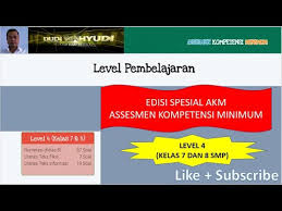 Latihan Soal Akm Level 4 Untuk Kelas 7 Dan 8 Smp Youtube