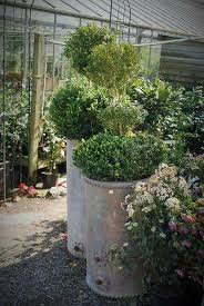 Galvanised Garden Planters From Reclaimed Tanks Classics At Hill House Nursery Devon Garden Planters Planters House On A Hill