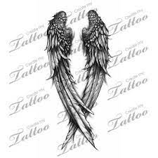 Fallen Angel Wings Custom Tattoo Wings 3 31308 Createmytattoo Com Wings Tattoo Angel Wings Tattoo Fallen Angel Wings