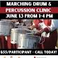 Marching Drum & Percussion Clinic
