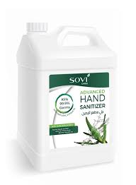 Write hand sanitizer on the piece of masking tape or label and stick it on the bottle. Sovi Cares Aloe Vera Hand Sanitizer Gel 5ltr Dubaistore Com Dubai