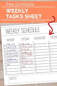 Free Printable Weekly Checklist Paper Trail Design In 2020 Planner Printables Free Paper Trail Free Printables