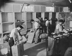 Photo Japanese Americans Working At The Post Office Inside Of Jerome War Relocation Center Arkansas United States 17 Nov 1942 Japanese American Japanese Ancestry Japanese