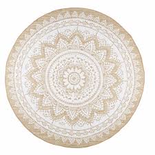 Die Sehnsucht Nach Der Paradiesinsel Hat Sie Gepackt Holen Sie Stattdessen Die Exotik Zu Sich Mit Dem Teppich Mandala Runde Teppiche Teppich Mandala Teppich