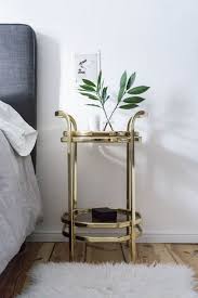 Scandinavian With A Touch Of Glam Rg Daily Side Table Decor Bedroom Side Table Decor Chic Bedroom Design