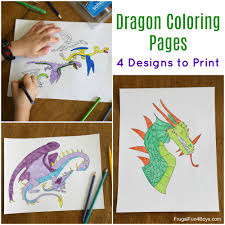 Having understood the role coloring pages play in that child's development, go and get free coloring. Awesome Dragon Coloring Pages To Print Frugal Fun For Boys And Girls