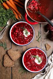 Place the pork in a medium stockpot with the chicken stock, water, allspice, bay leaves, and marjoram. Easy Vegetarian Borscht Soup Happy Kitchen
