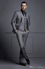 Every man should have a suit in his wardrobe. 2020 New Handsome Dark Grey Mens Suit New Fashion Groom Suit Wedding Suits Best Men Slim Fit Groom Tuxedos For Man Dress For Mens Formal Formal Clothes For Men Styles From Higoodgirl