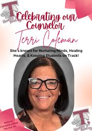 Tularosa High School is celebrating Terri Coleman for National School  Counselors' Week! Thank you for all of your hard work for our students.